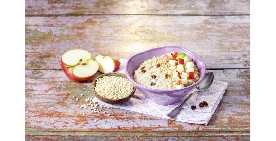 Apfel-Amaranth Frühstück