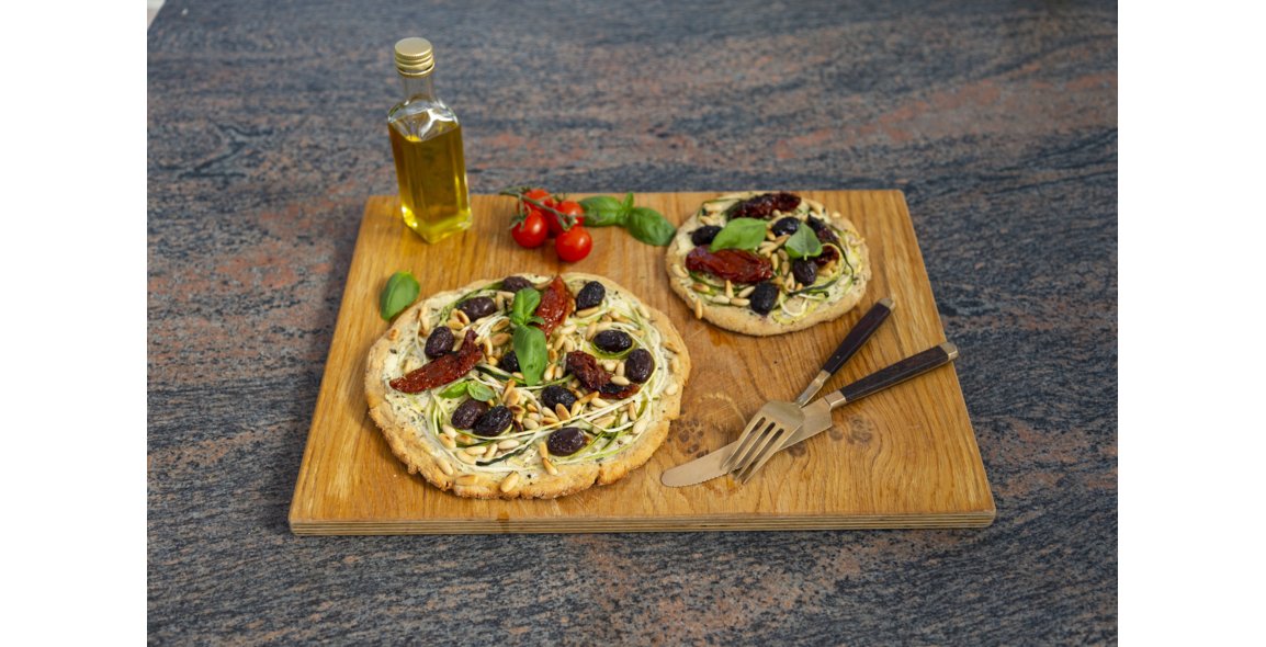 Zuchinelli Pizza mit Kichererbsenmehl