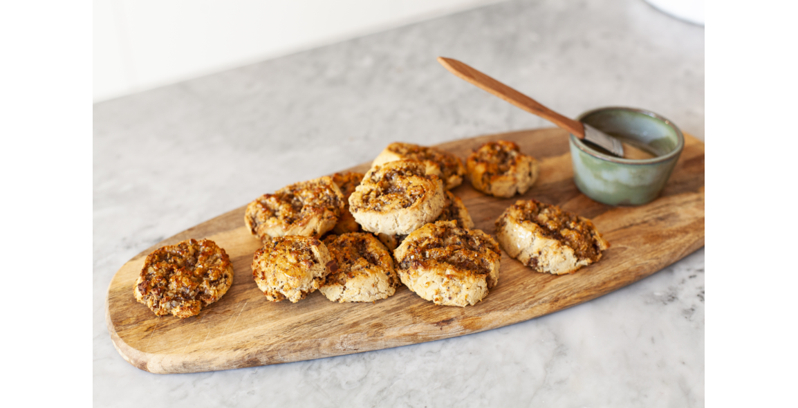 Nuss-Schnecken aus Mandelmehl, glutenfrei