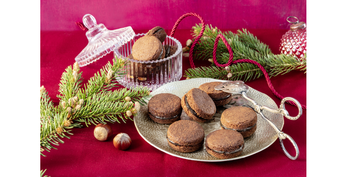 Baci di dama mit Espresso und Schokolade