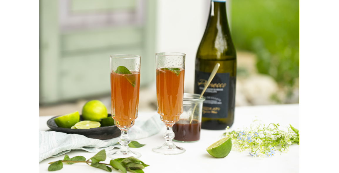 Limetten-Dattel-Spritz