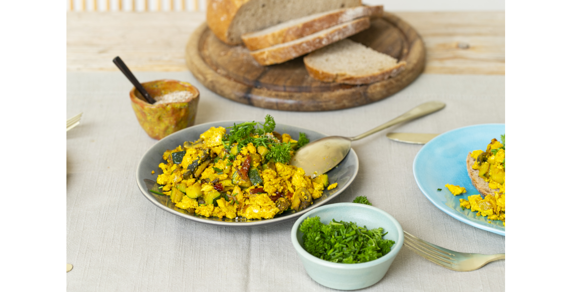 Tofu-Rührei mit Gomasio