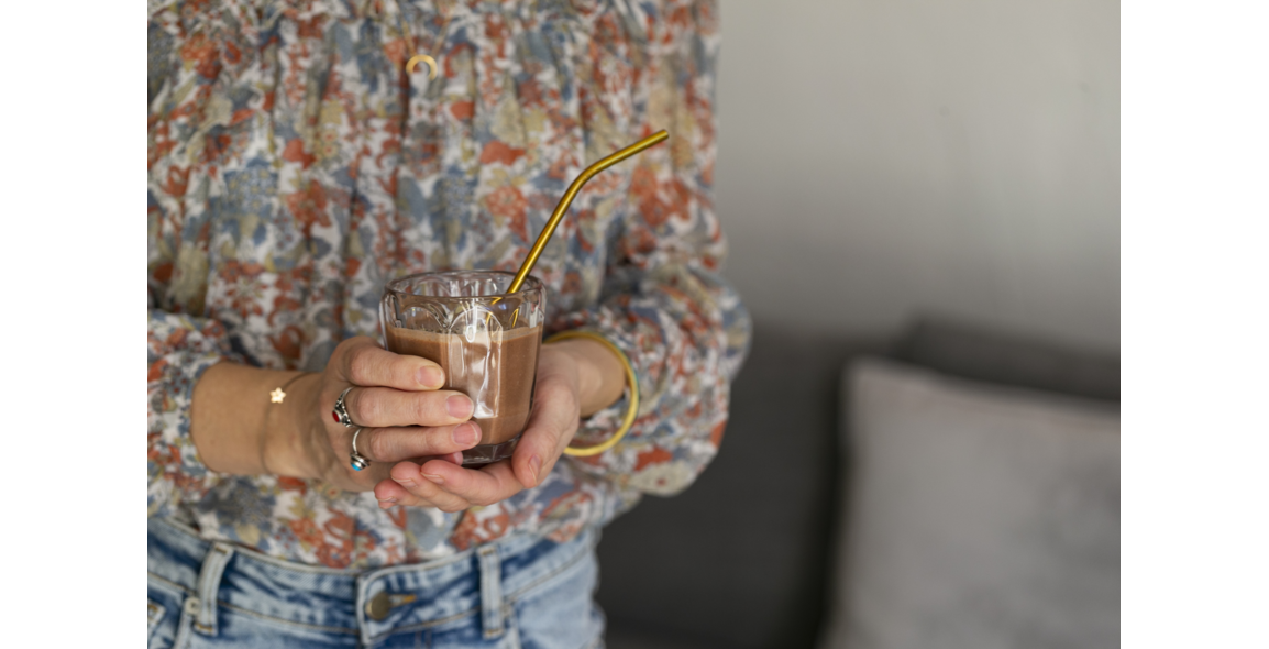 Protein Smoothie mit Dattel und Basis Müslibrei