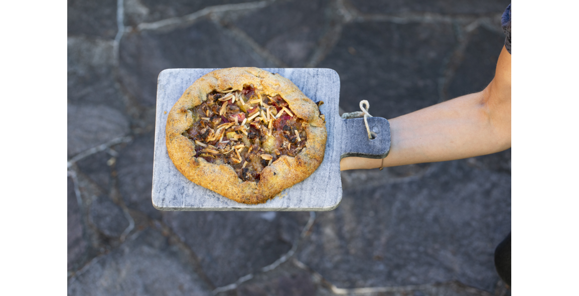 Rhabarber Galette mit Mandelsplitter