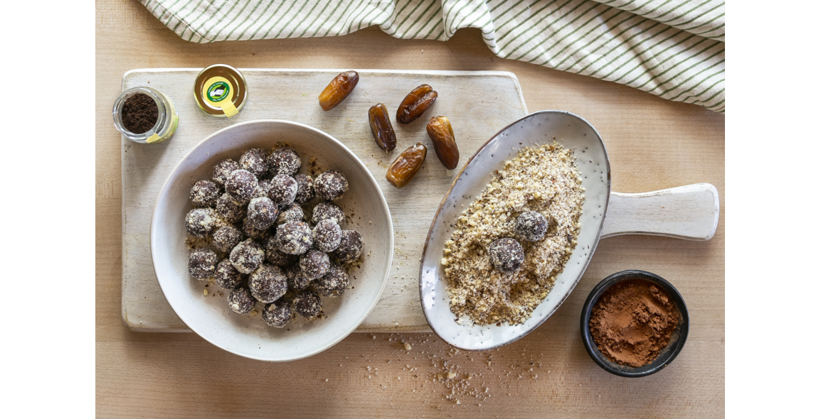 Haselnussbällchen mit Kakao