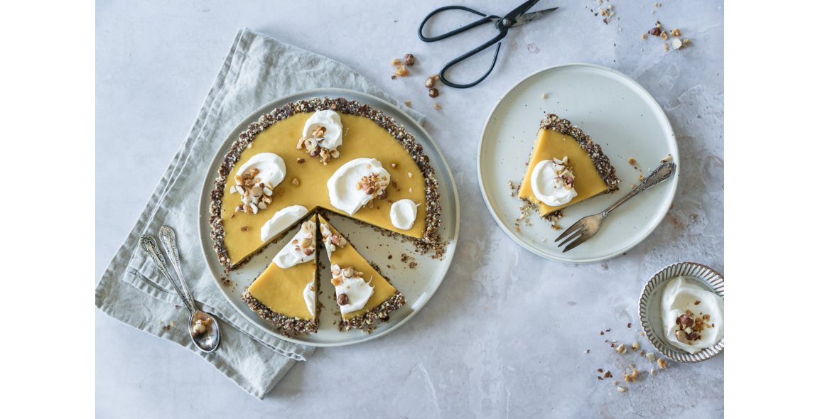 Mango-Haselnuss-Tarte