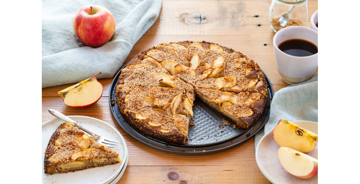Feiner Apfelkuchen mit Kokosmehl