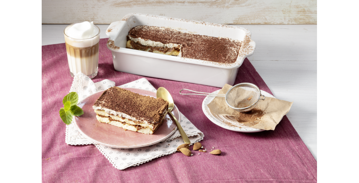 Mandel-Tiramisu mit Kaffeepower (ohne Eier)