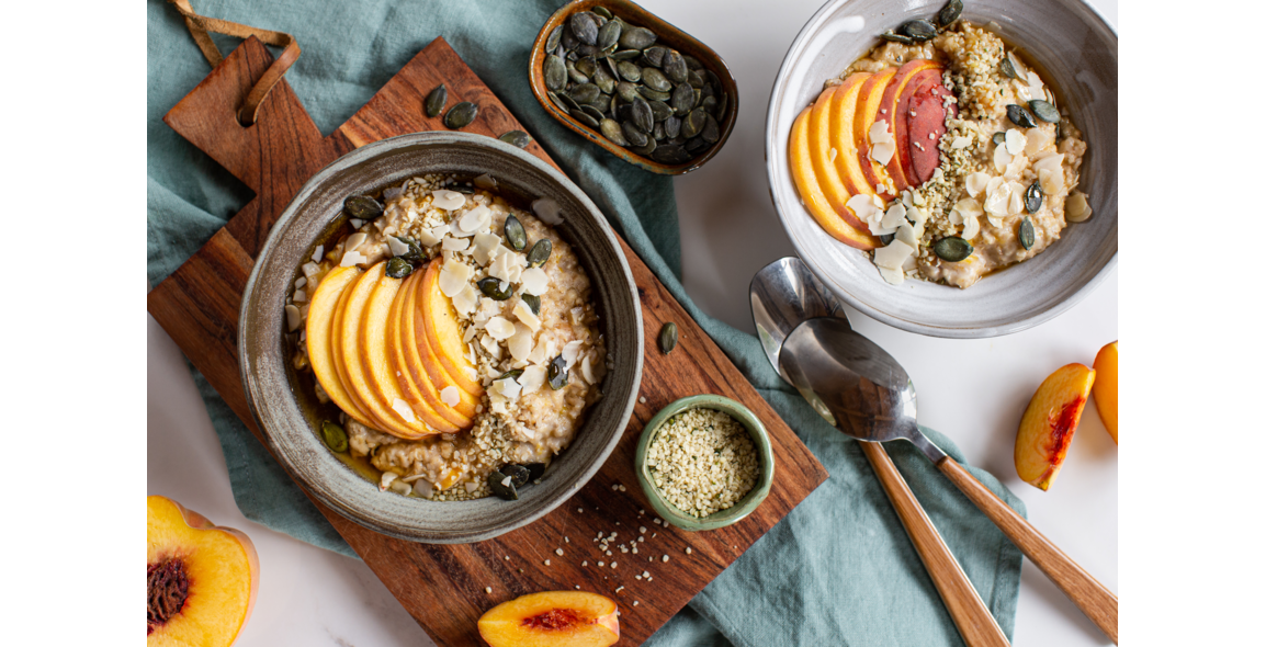 Cremiger Porridge mit Mandel-Tonka-Creme