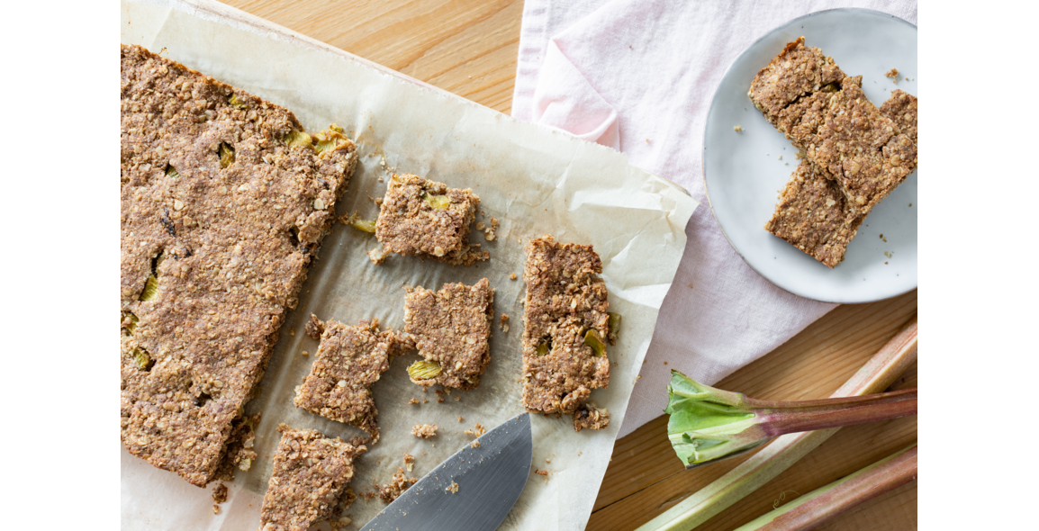 Ayurveda Müsliriegel mit Rhabarber