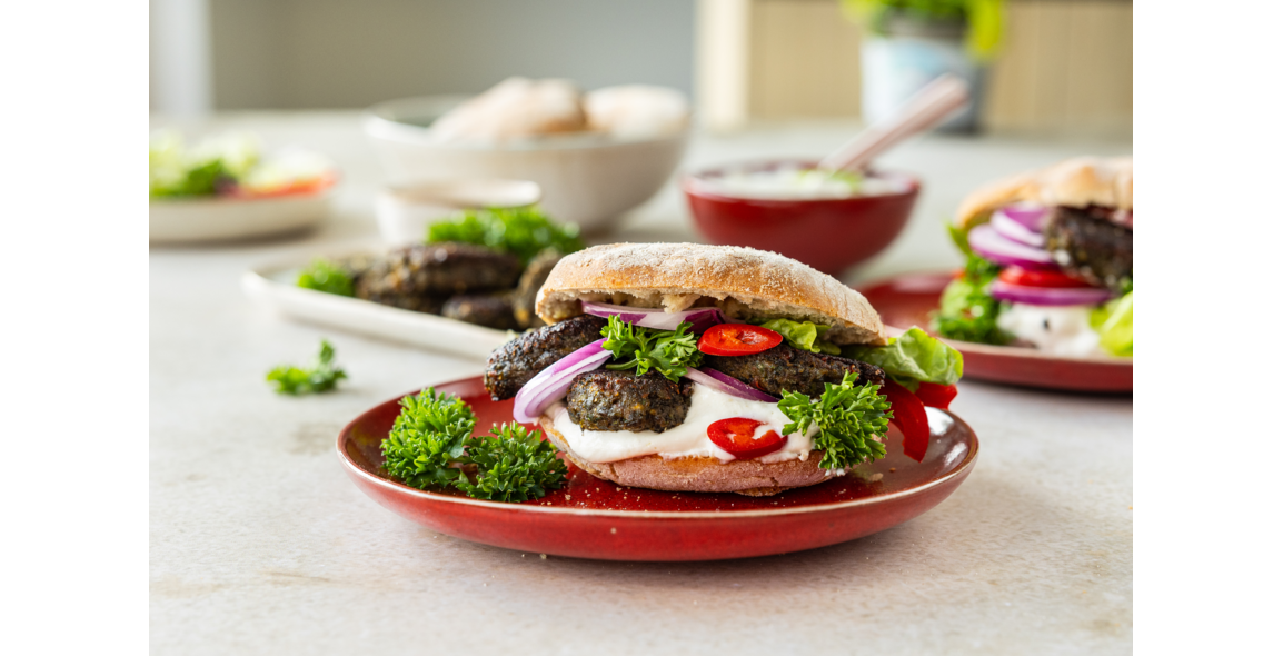 Beluga-Linsen-Burger