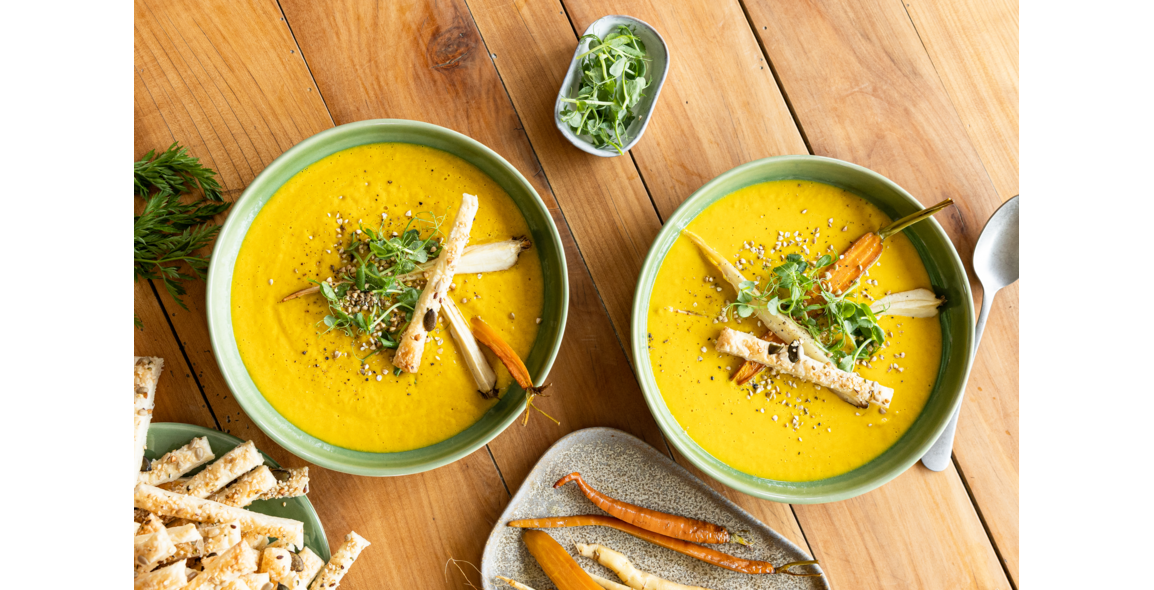 Geröstete Pastinaken-Karottensuppe