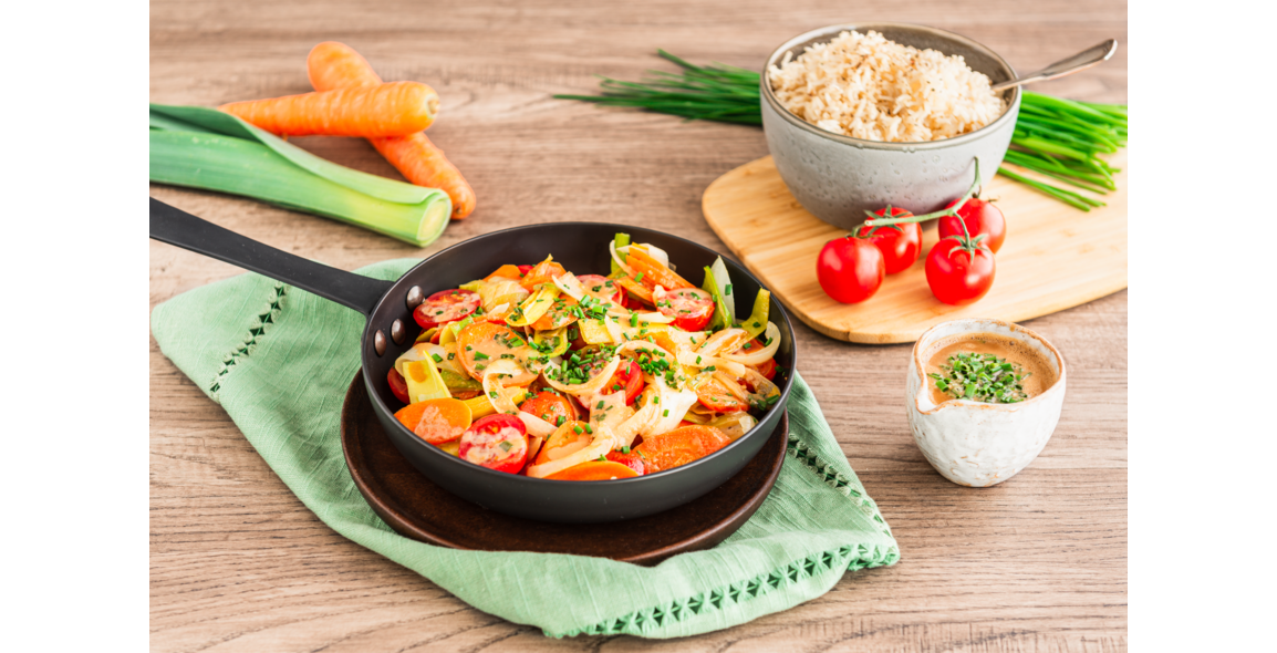 Gemüse mit Mandelsauce