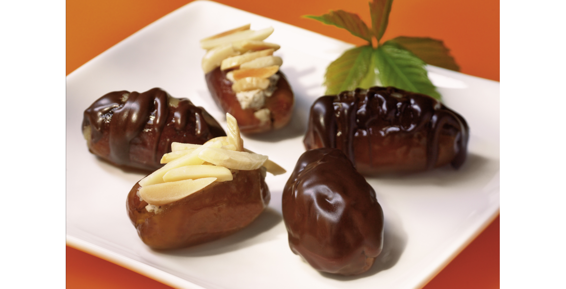 Datteln mit Frischkäsefüllung