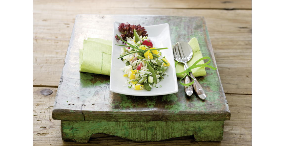 Bunter Gemüse-Reissalat