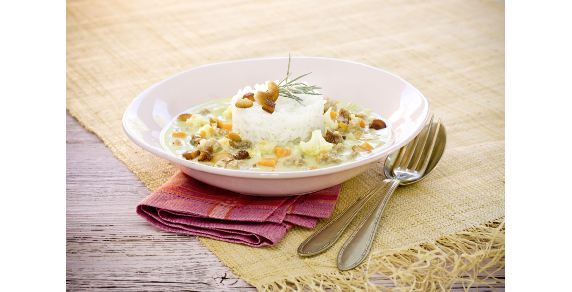 Sojaragout Indischer Art