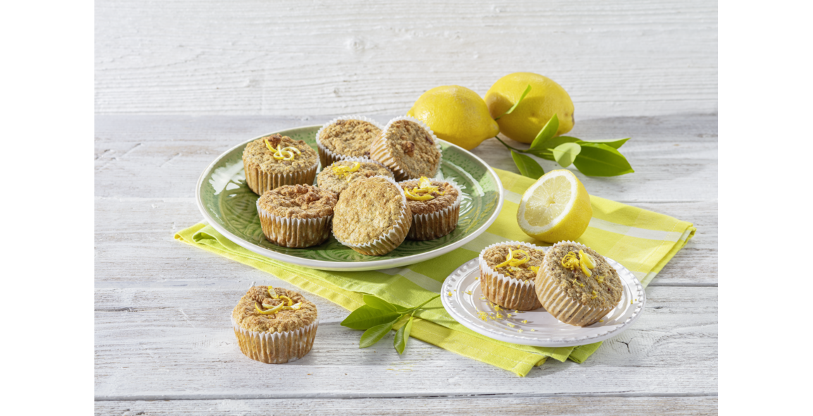 Zitronen-Joghurt-Muffins mit Datteln