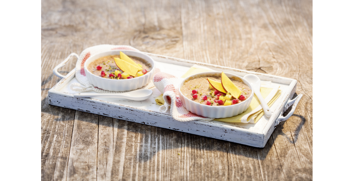 Tahin-Grieß-Frühstück, gebacken