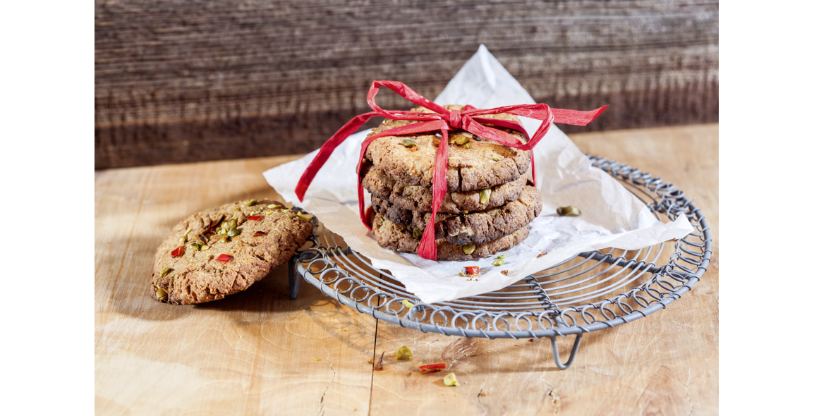 Be Yourself Cookies mit Chili und Pistazien