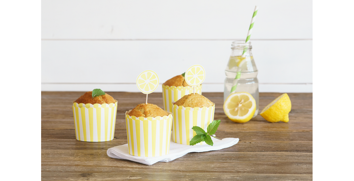 Zitronenmuffins mit Olivenöl