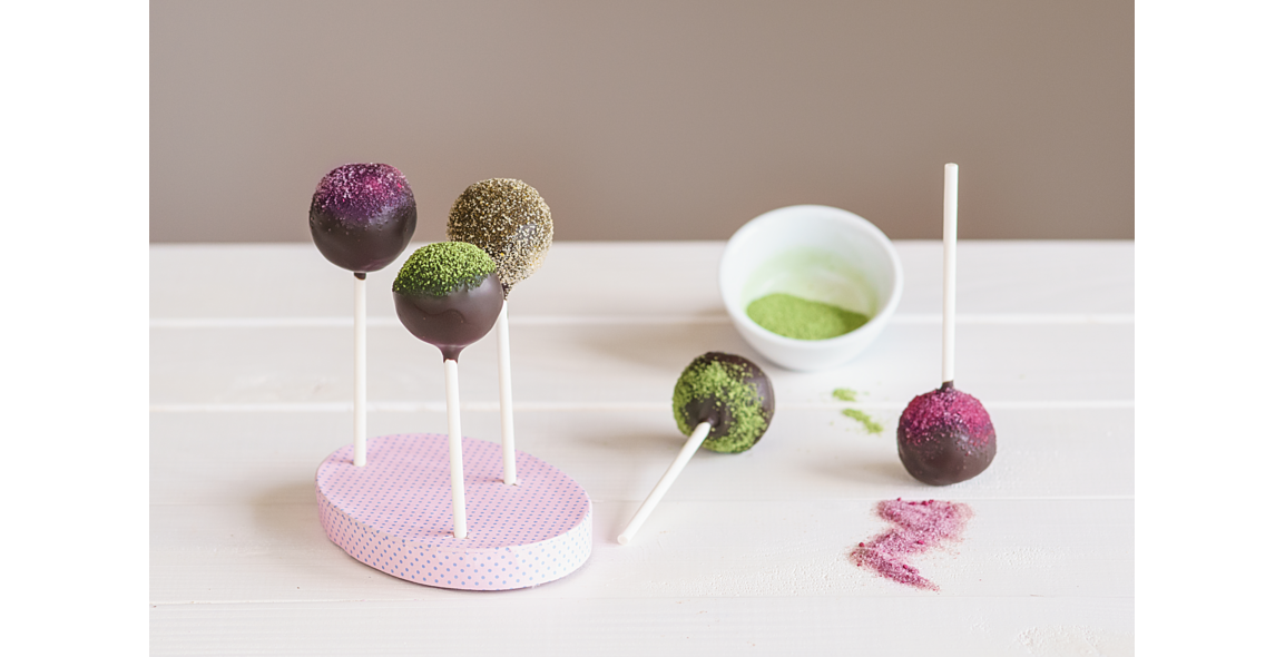 Blaubeer-Joghurt-Cake-Pops