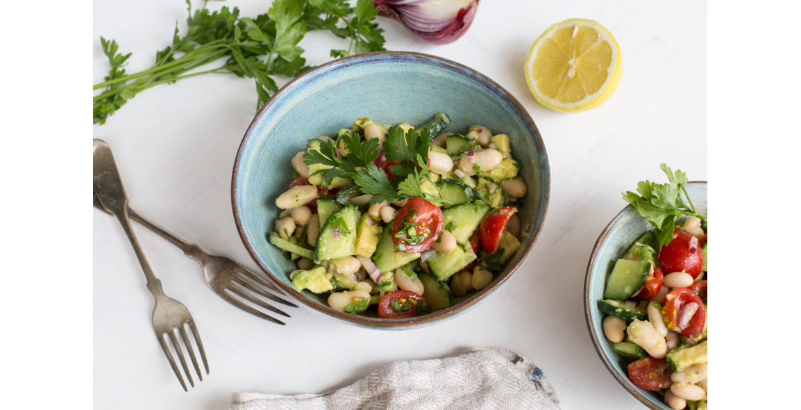 Mediterraner Weiße Bohnen Salat