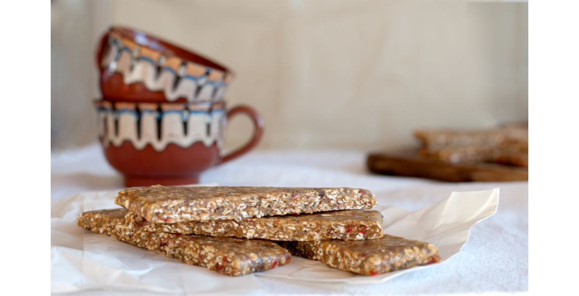 Energieriegel mit Mandelmus