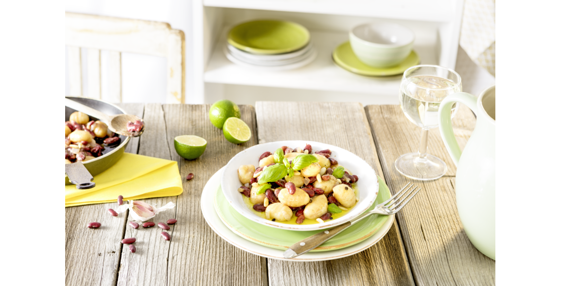 Gnocchi mit roten Kidney Bohnen
