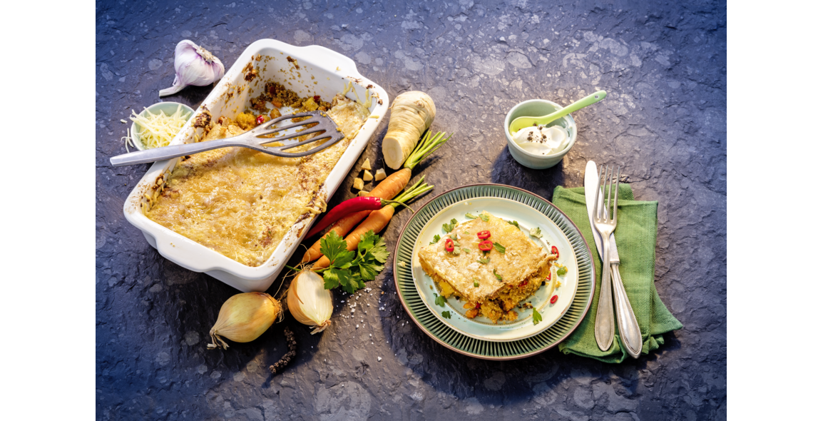 Bunter Quinoa-Amaranth Auflauf