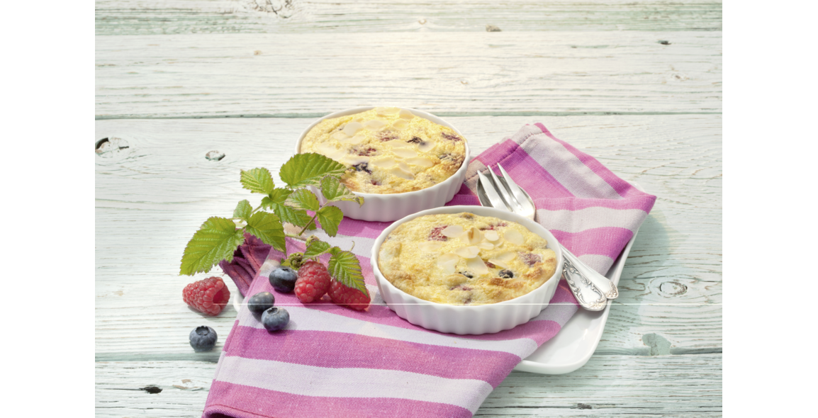 Süßer Amaranth-Auflauf mit Beeren