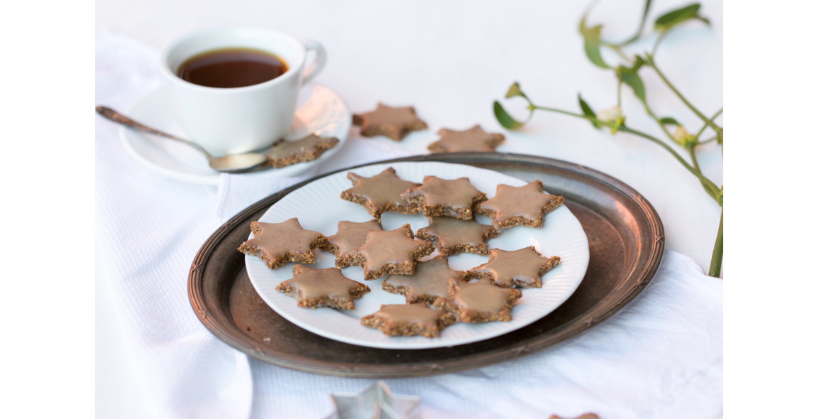 Chia Mandel Zimtsterne