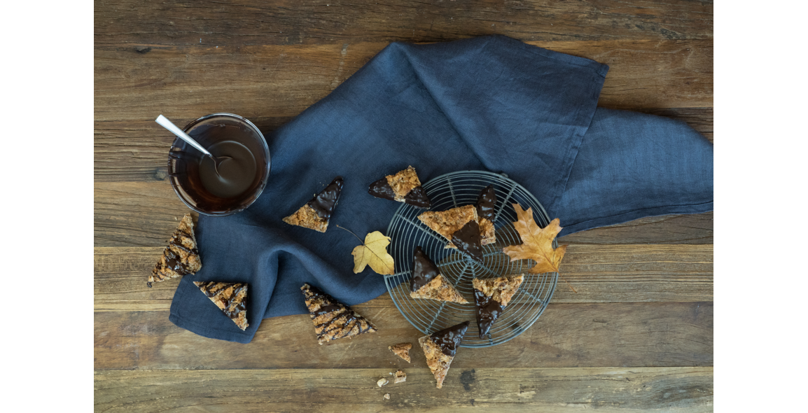 Vollkorn-Nussecken mit Kokosöl