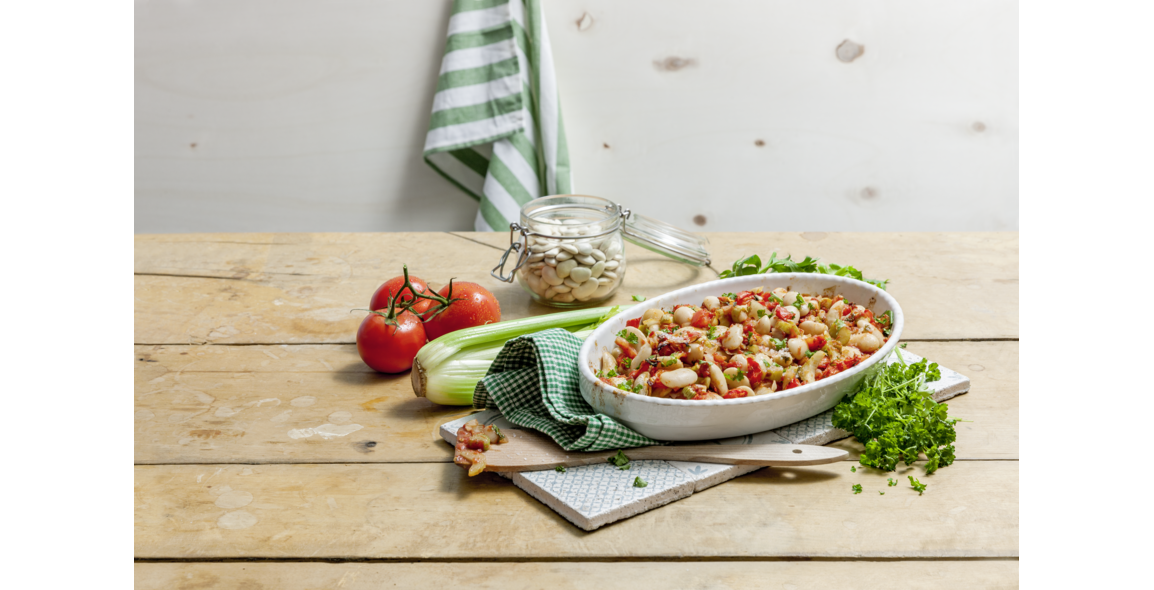 Plaki - Griechische Baked Beans