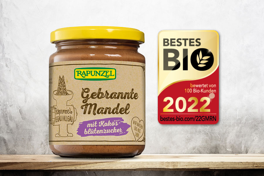 Gebrannte Mandel-Aufstrich mit Kokosblütenzucker Gebrannte Mandel-Aufstrich mit Kokosblütenzucker