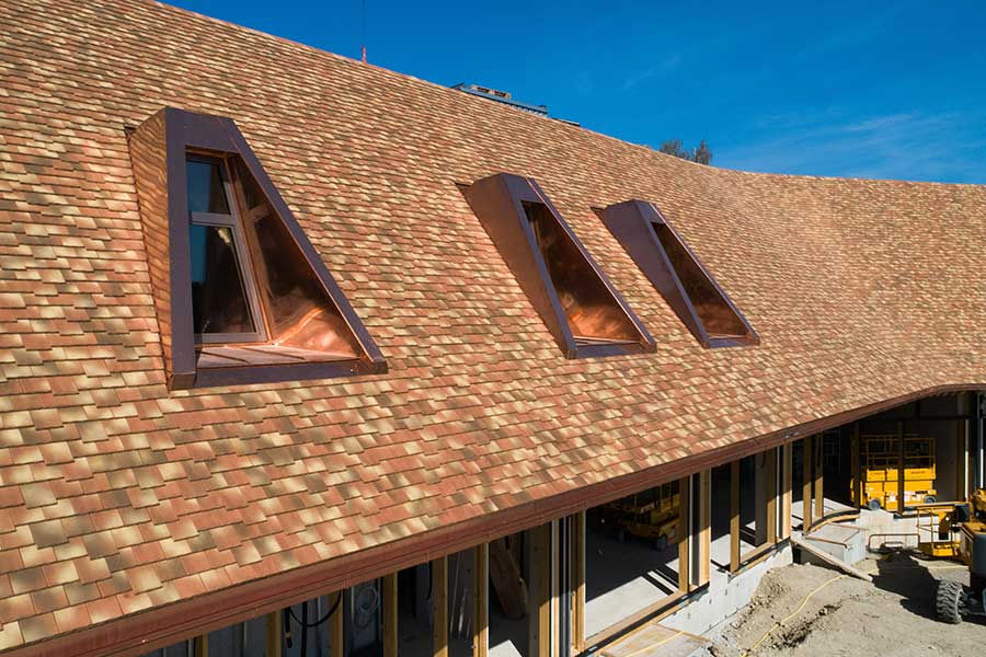 Lerchenmüller clads the dormers with copper sheets
