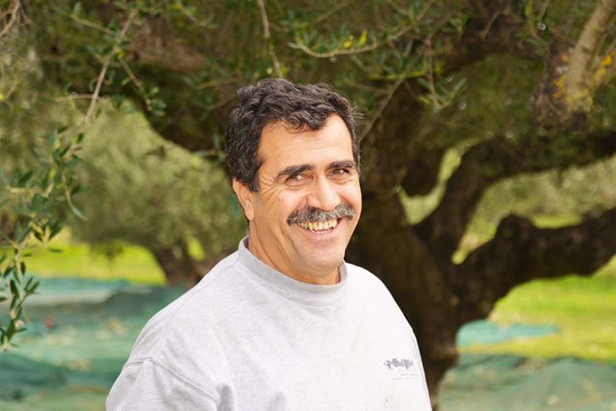Dimitris Katzaros is one of the farmers who cultivates organic olives for Rapunzel