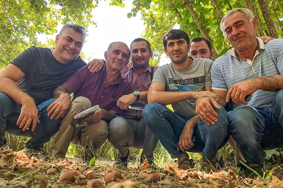 Emrah Dağdeviren, Berater von Rapunzel Türkei (links), auf Besuch in Aserbaidschan