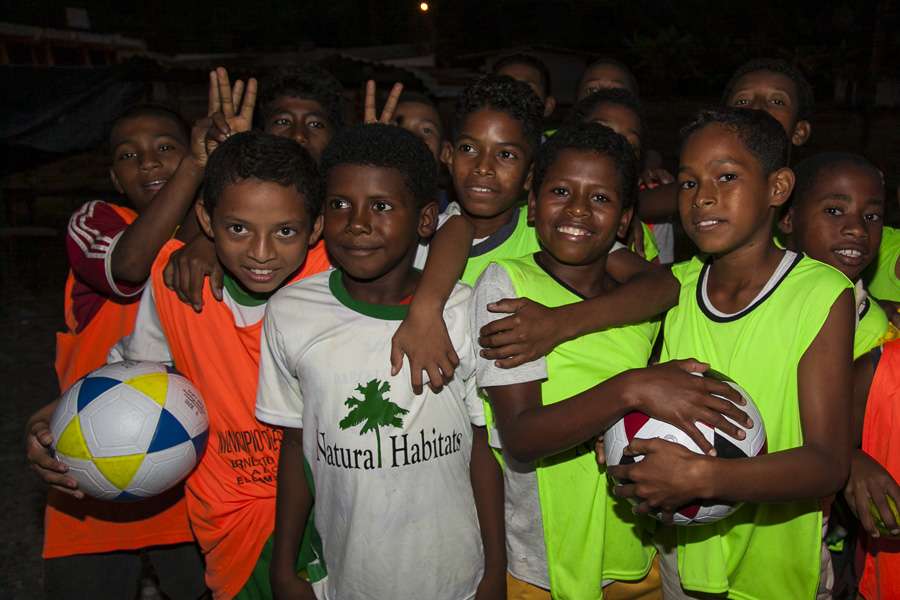 Kinder der Fussballschule von Natural Habitats Kinder der Fussballschule von Natural Habitats