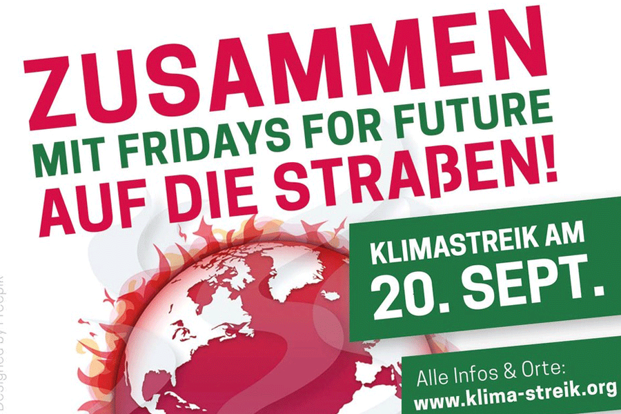 Zusammen mit Fridays for Future auf die Straße Zusammen mit Fridays for Future auf die Straße