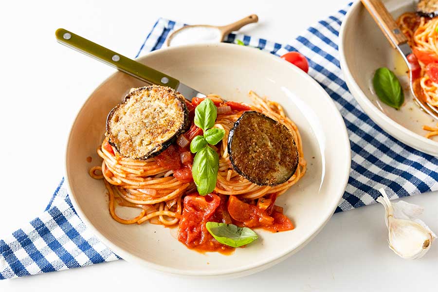 27.02.2025: Auberginen Piccata Milanese