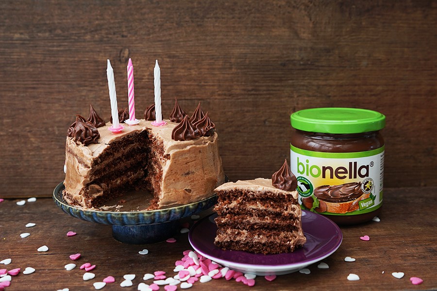 Rezepte mit bionella Nussnougat-Creme vegan HAND IN HAND