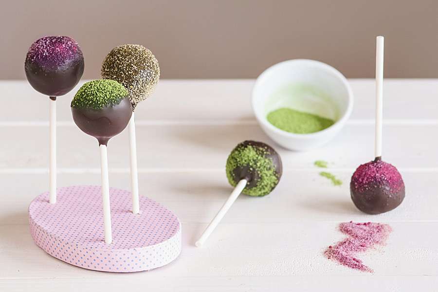 Blaubeer-Joghurt-Cake-Pops