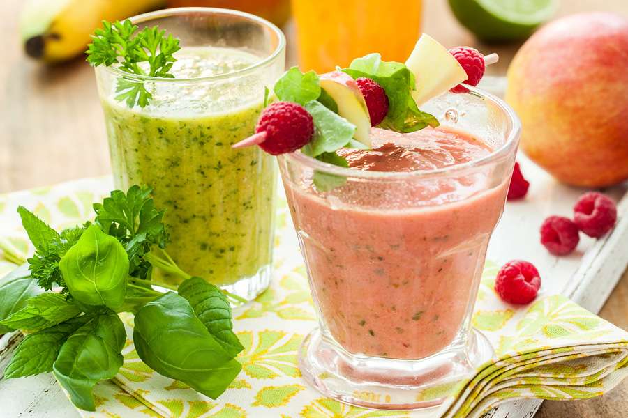 Fruchtiger Salat-Smoothie