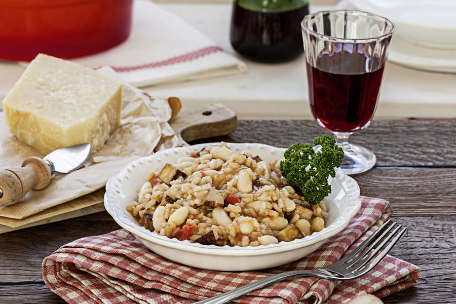 Carnaroli Risotto mit weißen Bohnen