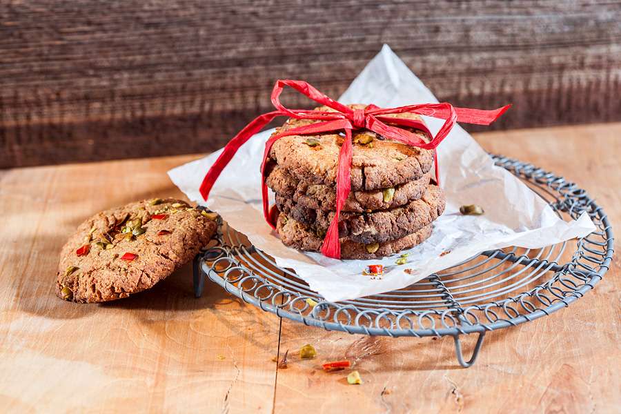 Be Yourself Cookies mit Chili und Pistazien