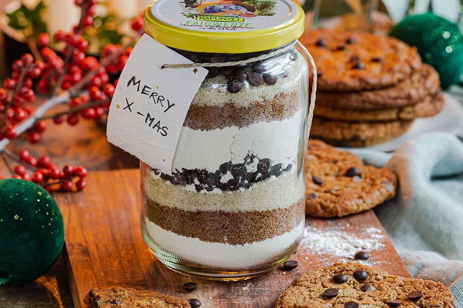 Chocolate Chip Cookies - Geschenkidee im Glas