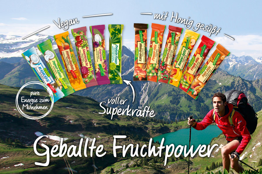 Geballte Fruchtpower mit den Rapunzel Fruchtschnitten Geballte Fruchtpower mit den Rapunzel Fruchtschnitten