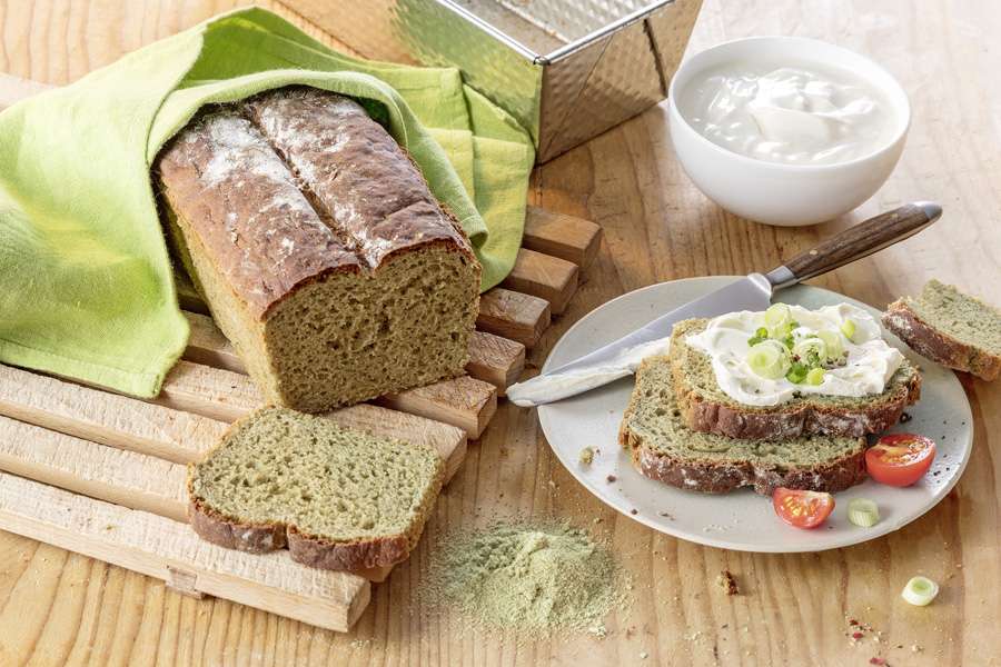 Grünes Joghurtbrot