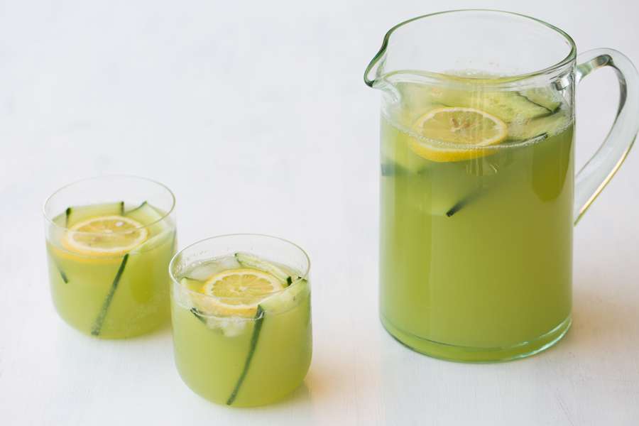 Cucumber Lemonade with a hint of Ginger