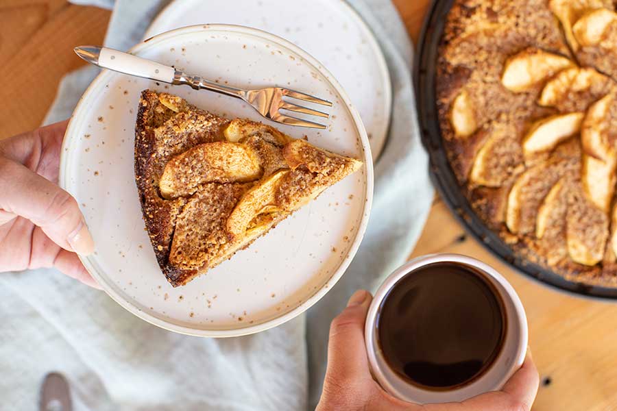 05.09.2022: Feiner Apfelkuchen mit Kokosmehl